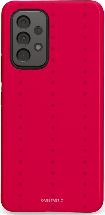 Casetastic Hoesje Geschikt voor Samsung A53 - Stijlvolle Beschermende Duo-layer Case - Ritmisch rood