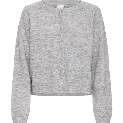 Regular fit gebreid jack van wolmix model 'SAGE'