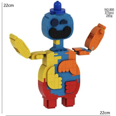 Smiling Critters 4 Actiefiguur Bouwstenen Set Pianosaurus Yarnaby Doey Poppi Constructiespeelgoed Voor Kinderen Verjaardagscadeau