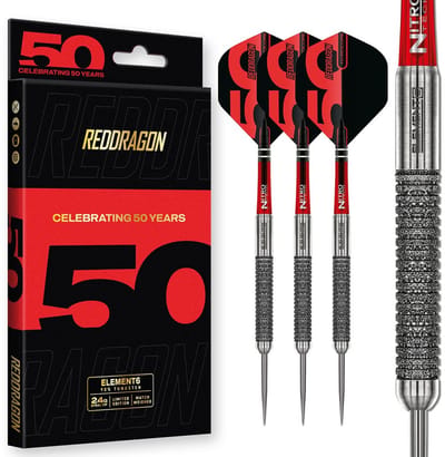 Red Dragon Element 6 B Anniversary Limited Edition 90% - Dartpijlen