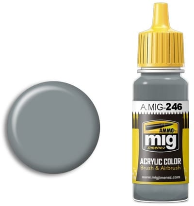 AMMO by Mig Jimenez Hobbyverf Acrylverf - MIG 0246 Medium Sea Grey - Acryl Verf flesje - 17 ml