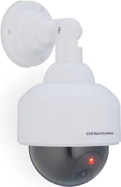 dummy dome camera - beveiliging - knipperend lampje - binnen - buiten - nep camera