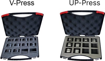 Germat GMT 16-32 Klembekken set incl. bijbehorende koffer V 12-15-18-22-28 + UP 16-20-25-32