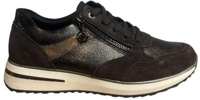 Remonte D1G08-25 Sneakers Bruin Brons Nubuck Dames - Bruin - Maat:38