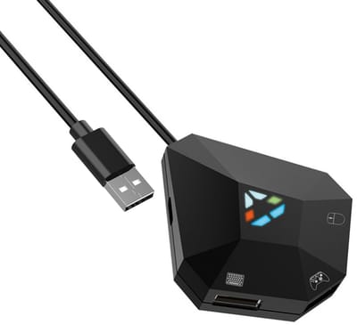 Ynkkvre - Adapter - Toetsenbord en muisconverter - Maus - und Tastaturkonverter - Toetsenbordadapter - Plug-and-play installatie - Geen inputvertraging - Breed platformcompatibiliteit - Aanpasbare toetsenmuisconfiguratie