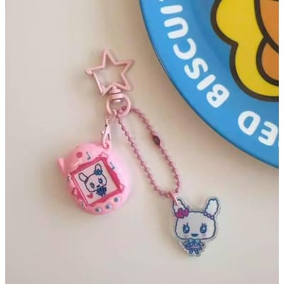 Cartoon Tamagotchi Bedeltjes Mametchi Lovelin Kuhcipatchi Schattige Hanger Sleutelhanger Tas Hanger Verzamelsieraad Kinder Verjaardag Cadeaus beige