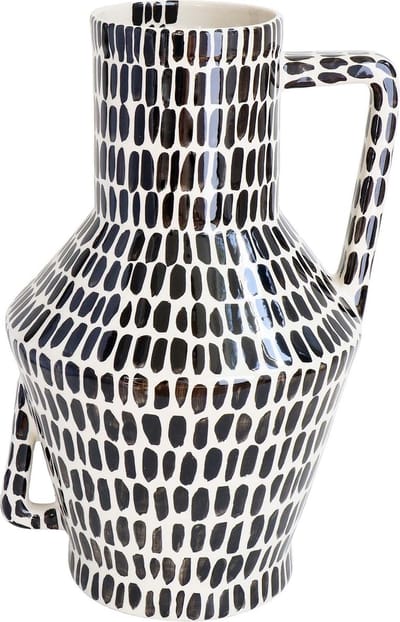Return to Sender Vaas - L45 cm - Wedges - Handgeschilderd