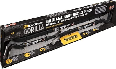 Gorilla - Bar set - Gorilla Bars 350mm 600mm 900mm - 3 stuks - veelzijdig en sterk