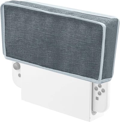 Splashproof Dust Cover voor Nintendo Switch en Switch OLED - Grijs, Bescherming en Onderhoud