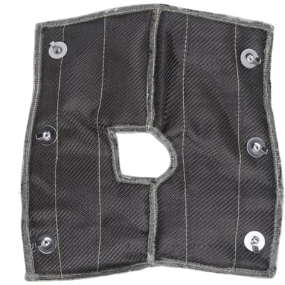 Cache de protection thermique turbo en fibre de carbone Couvercle d'isolation thermique d'entrée d'air intercoolé Remplacement pour Greddy Turbo T518 black