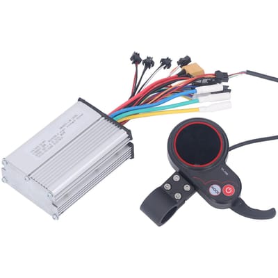 Contrôleur Sans Balais DC48V Contrôleur Intelligent de Vitesse Moteur pour Vélo Électrique Trottinette 350W 25A white