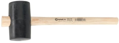 CONNEX Rubber HAMER 65mm ZWART HOUT