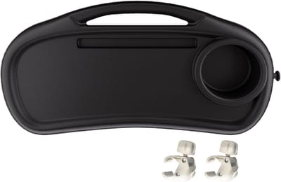 Kinderwagen Tray - Reis Tafel - Onderweg Eten - Afneembare Bekerhouder - 38x20cm - Zwart