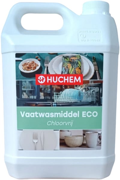 Vaatwasmiddel ECO Chloorvrij 5L – Krachtige Vaatwasser voor Horeca & Bedrijven | Vloeibaar | Horeca | Professional