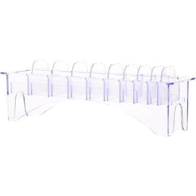 Boîte de Base à 10 grilles pour tondeuse à cheveux universelle, Guide de peigne de limite, taille de fixation, remplacement de barbier, accessoires d'outils de coiffure transparent