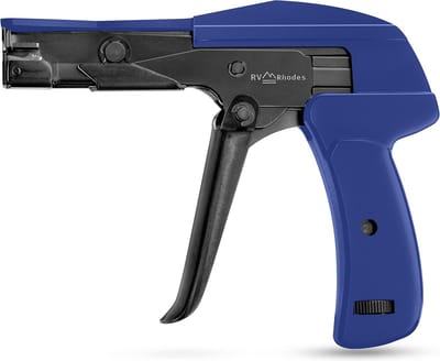 Kabelbinder Gun - Ritssluiting Tool - Snel Bevestigen - Gegoten Staal - 6 Inch - Blauw