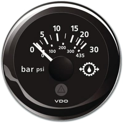 VDO VLB Trans Olie Druk 0-30bar/0-435psi RB 52mm