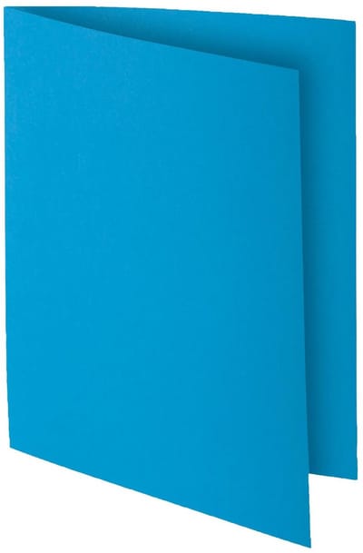 Exacompta 10x ROCK''S 210 Pak van 10 dossiermappen 210g/m2 24x32cm voor A4. - Blauw - 217119E