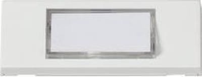 Heidemann 70060 Belplaat Met naambord 1-voudig Zuiver wit 24 V/1 A