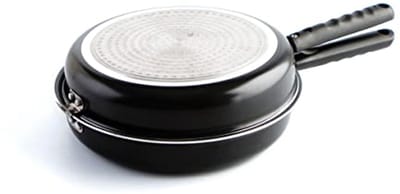 Dubbele Pan voor Tortilla met Antiaanbaklaag en Veiligheidsvergrendeling