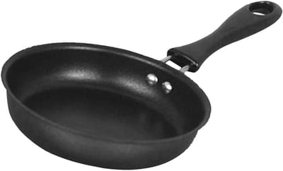 Mini Koekenpan - Ontbijt Pan - Kleine Gerechten - Anti-aanbaklaag - 12cm Diameter - Zwart