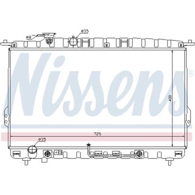Radiator, motorkoeling NISSENS 67028