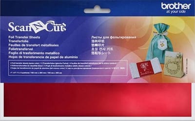4 metallic vellen red - 10x20 cm - ScanNCut - Brother