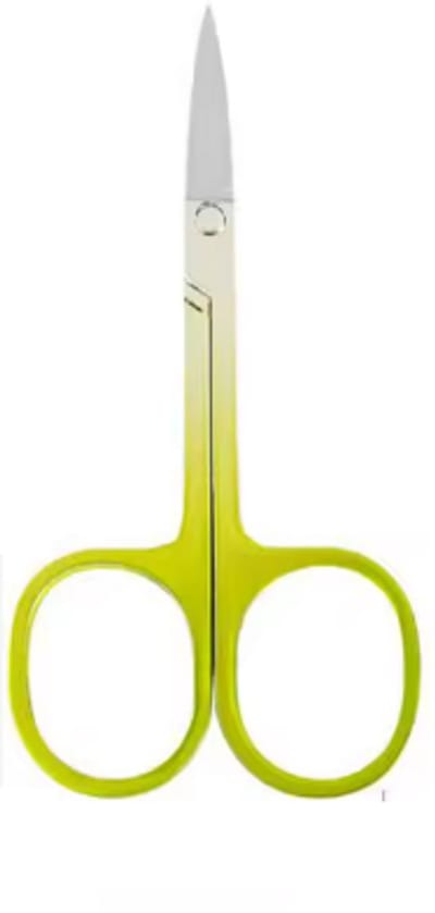 Scoby - Wenkbrauwschaartje - Gezichtshaar Schaartje - Precisieschaar - Eyebrow Scissors - Zilver/Groen