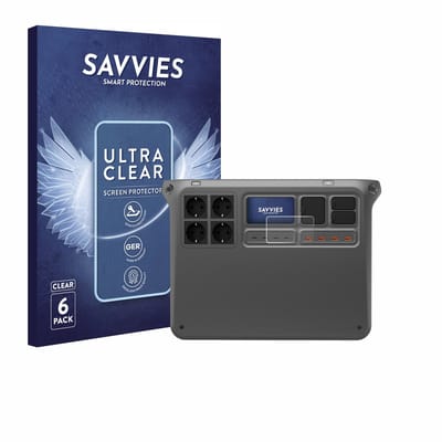 Savvies - Screenprotector voor DJI Power 2000 - Folie Beschermfolie transparant 6 Stuks