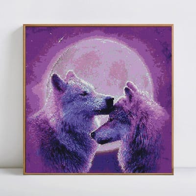 5D DIY Diamant Schilderij Dier Strass Foto Volle Vierkante Wolf Diamant Borduurwerk 30x30CM