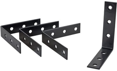 Stoelhoek - 85 mm - Zwart (4 stuks)