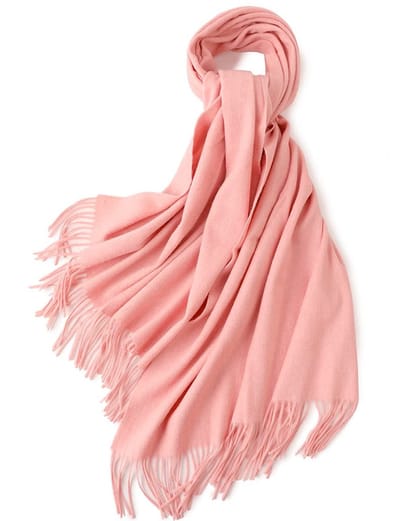 Cosensi - Dikke Sjaal - Luxe Cashmere Gevoel - Oversized 200 x 70 cm - Zachte en Warme Winter Sjaal - Perfect voor Vrouwen - Roze