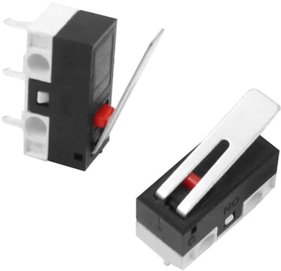 SPHProducts - Microschakelaars - 50 stuks - Miniatuur schakelaar voor elektronica - 3-polig - Gevoelige tact switch - Geschikt voor computers, muizen, ...
