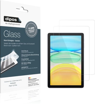 dipos – 2x Pantserfolie geschikt voor Hotwav Pad 12 Pro | 9H Screenprotector
