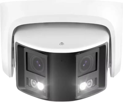 Beveiligingscamerasysteem - 6MP Camera - 2.8MM - Openlucht - CMOS - Bewakingscamera - AI-menselijke detectie - Beveiligingscamera - 1 stuk - Wit