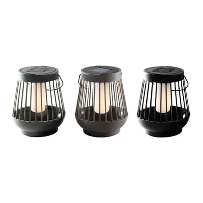 Lantaarn lines vlam 13cmx15cm solar 3 assorti