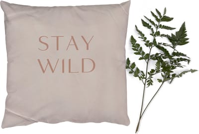 Sierkussens - Kussentjes Woonkamer - 40x40 cm - Quotes - Tekst - Stay wild