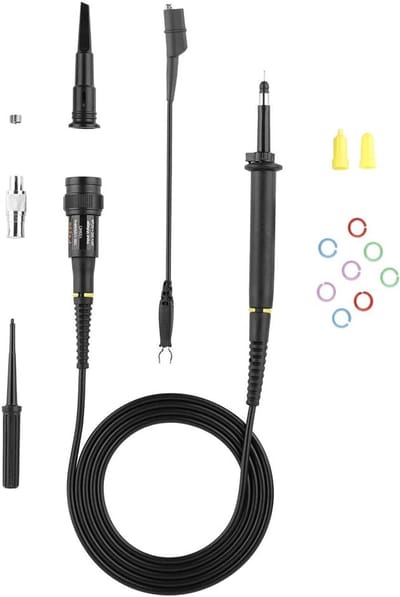 BNC Oscilloscope Probe 250 MHz 100 Mode, High Voltage Oscilloscope Probe 2000 Vp-P, P4250 Oscilloscope Accessory Test Leads Set