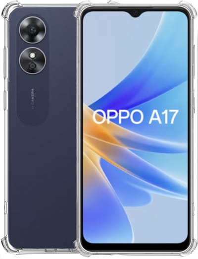 Geschikt voor Oppo A17 Hoesje – Shock Proof Case – Cover Transparant