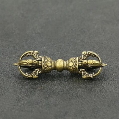 Messing Diamant Vijzel Ornamenten Tibetaanse Boeddhistische Schriftbenodigdheden Vintage Artefacten en Ambachten Tibetaanse Vajra Duurzaam