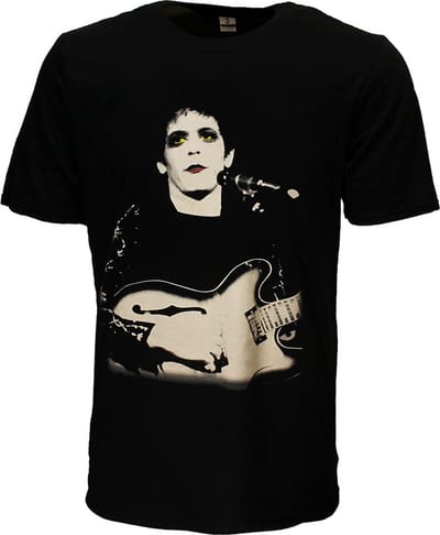 Lou Reed Bleached Photo T-Shirt - Officiële Merchandise - S
