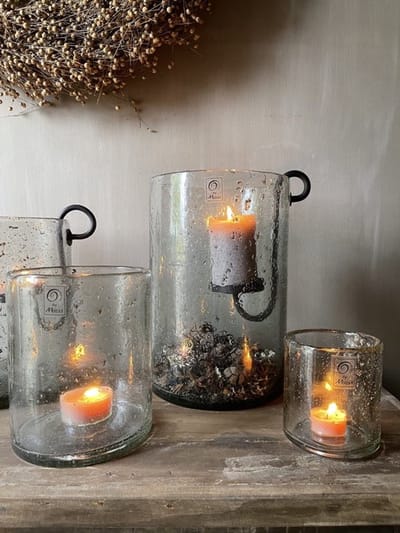 Windlicht Stone Ø 20 x 30 cm by Shopsahopsa