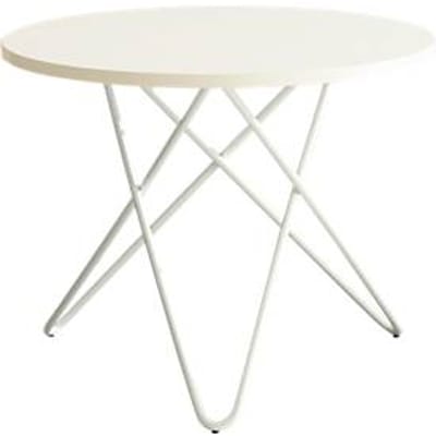 Bijzettafel Alana, Ø 600 x H 450 mm, wit/wit