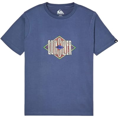 Quiksilver Losange T-shirt Met Korte Mouwen Blauw 12 Years Jongen