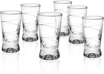 Glasmark Shotglaasjes - 12x - gold collection - 25 ml - glas - borrelglazen