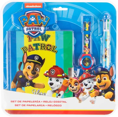Paw Patrol Dagboek met Pen en Horloge - Cadeauset - Geschenk - Schoolset