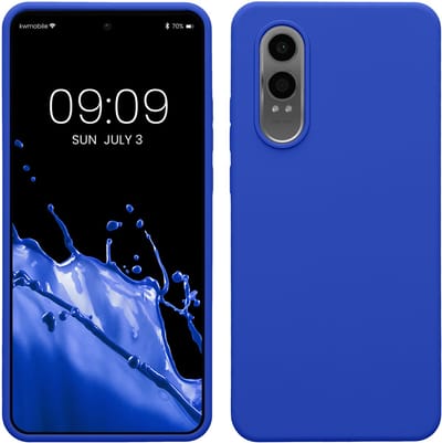 kwmobile telefoonhoesje geschikt voor OnePlus Nord CE 4 Lite 5G - Hoesje met siliconen coating - Smartphone case in Baltisch blauw