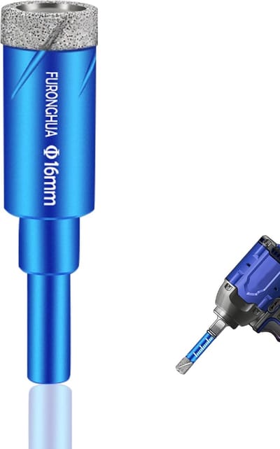 Diamant boor - Tegel boor glasboor - Keramiek graniet boren - Titanium koolstofnitride - 16mm - Blauw