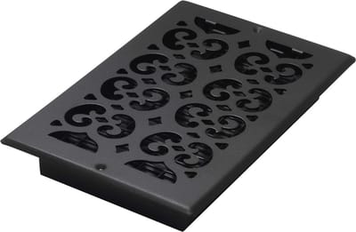 Vloerregister 6x10 Inch met Scroll Design in Staal voor Wand en Plafond