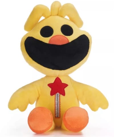 Poppy Playtime Smiling Critters (Geel) Pluche Knuffel 32 cm - Monster Knuffels - Speelgoed voor Kinderen Jongens Meisjes - Roblox Game Plush Toy - Huggy Wuggy & Kissy Missy